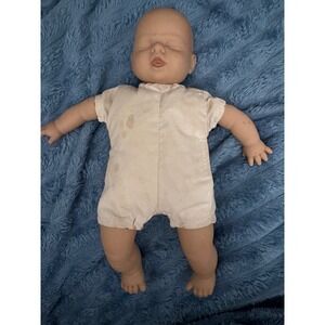 Vintage 1993 Syndee's Crafts Baby Doll Rubber Face All Cloth Body Sleep Eyes